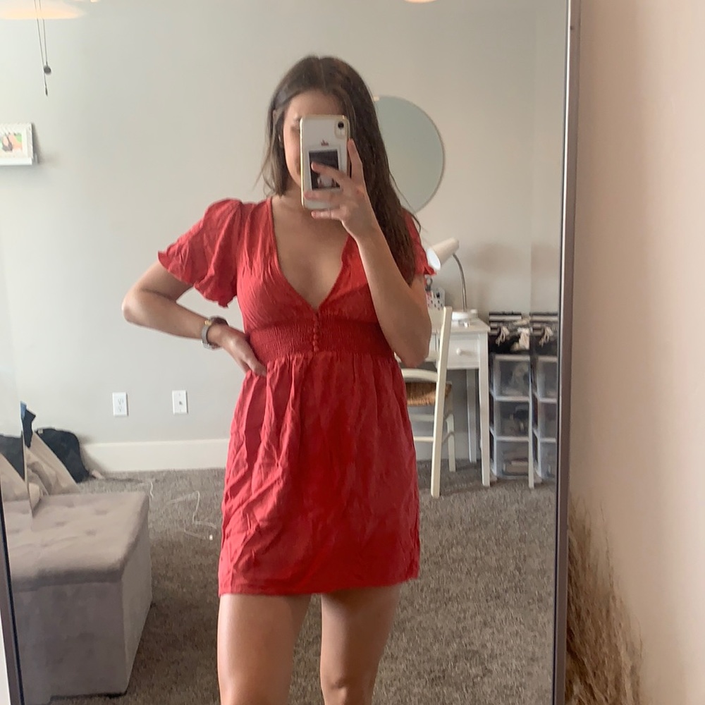 Orange/red dress Forever21